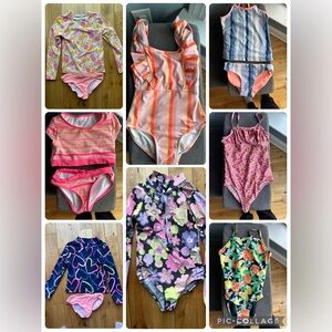 Girls 6-7 Bathing Suit Lot Swimsuit Swim Cotton On Gap Old Navy One Piece